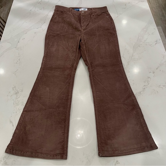 Old Navy Pants - WORN ONCE! Old Navy Woman’s Higher High-Rise Flare Brown Corduroy Pants